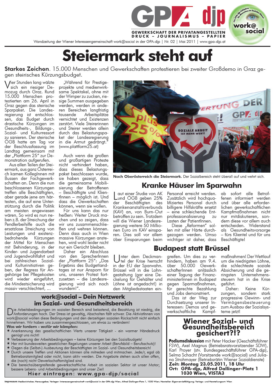 Wandzeitung work@social 2